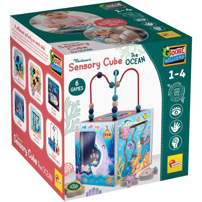 Play and Learn Sensory Cube - Multi-Activity Cube - LISCIANI - Underwater World