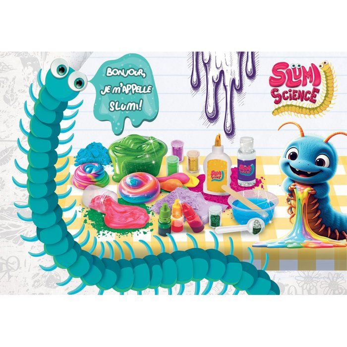Slumi Science 100 Slimes - Creative Science Kit - LISCIANI - 100 Slime Recipes - Fun Experiments