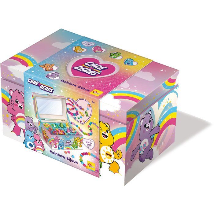Creative Jewelry Box - LISCIANI - Care Bears - Beads and Charms - Built-in Mirror - Convenient Storage