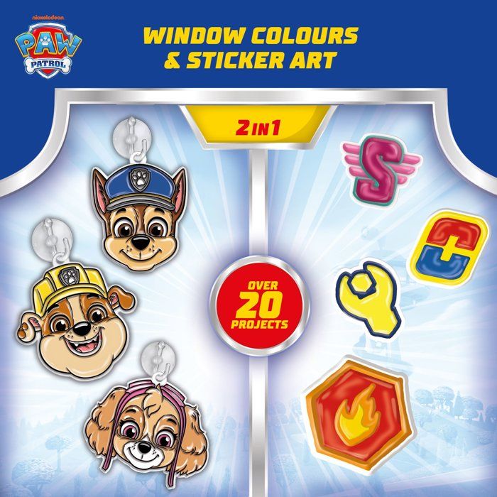 Paw Patrol Decorative Windows - Creative Set - LISCIANI - Hanging Stained-Glass Windows - Paw Patrol Characters