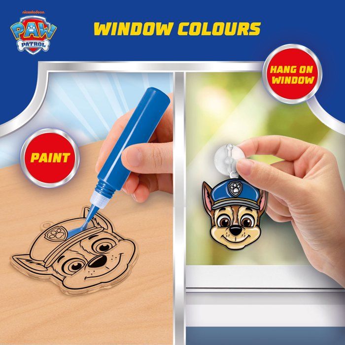 Paw Patrol Decorative Windows - Creative Set - LISCIANI - Hanging Stained-Glass Windows - Paw Patrol Characters