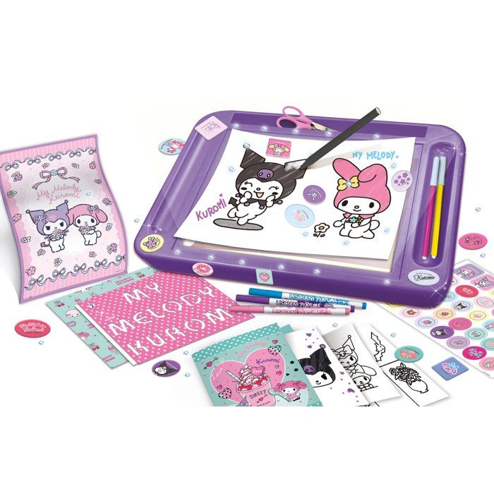 Drawing School with Light Table - LISCIANI - My Melody & Kuromi - Light Table - Easy to Trace