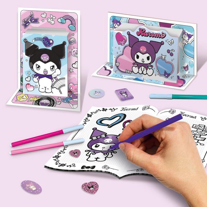 Coloring and Drawing School Backpack - LISCIANI - Kuromi - Creative Activities - Convenient Size