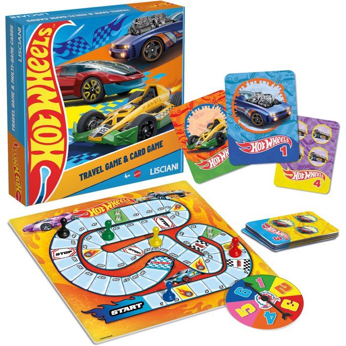Hot Wheels Super 2-in-1 Travel Set - Travel Games - LISCIANI - Backpack Included