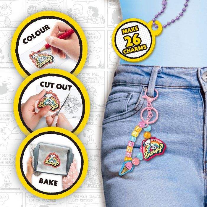 Peanuts Create Your Own Jewelry Charms - Creative Jewelry Kit - LISCIANI - Thermoforming - Personalized Charms