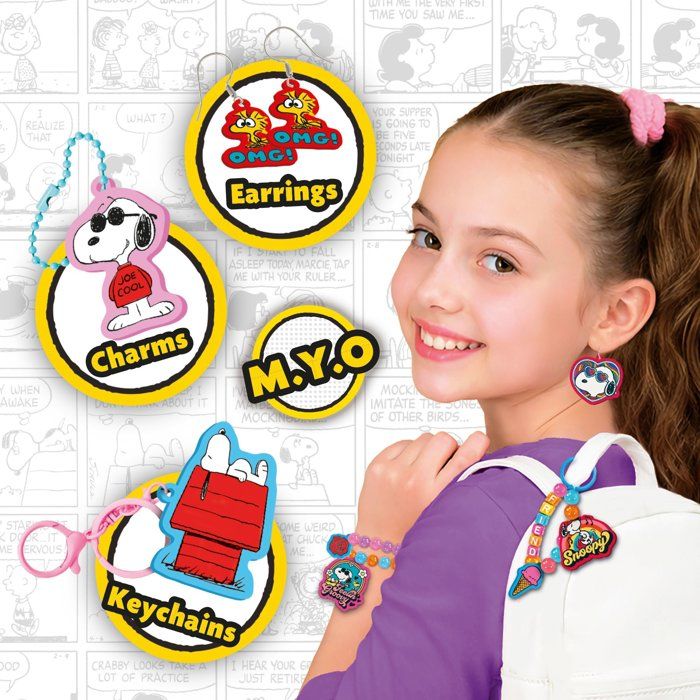 Peanuts Create Your Own Jewelry Charms - Creative Jewelry Kit - LISCIANI - Thermoforming - Personalized Charms