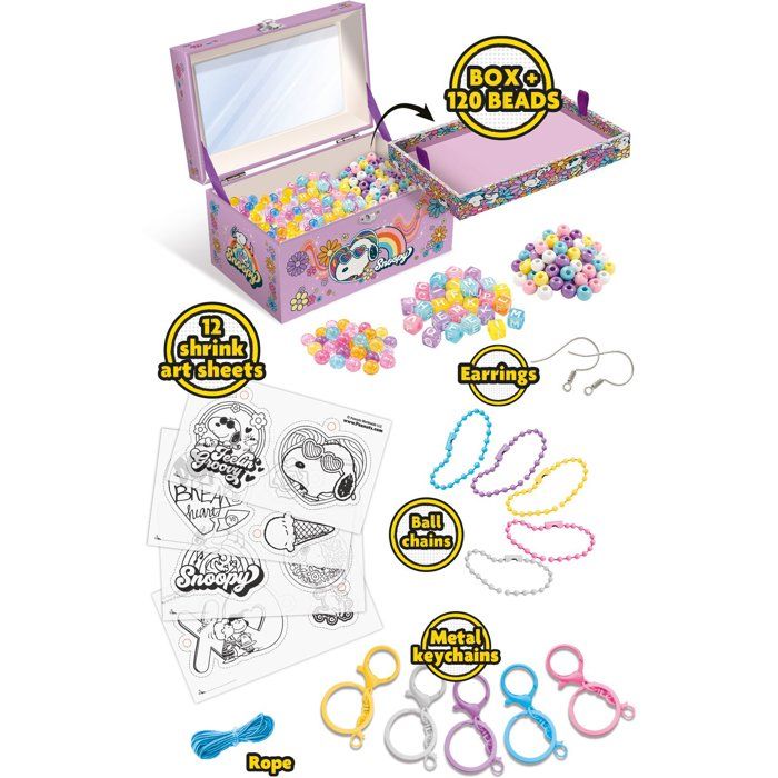 Peanuts Create Your Own Jewelry Charms - Creative Jewelry Kit - LISCIANI - Thermoforming - Personalized Charms