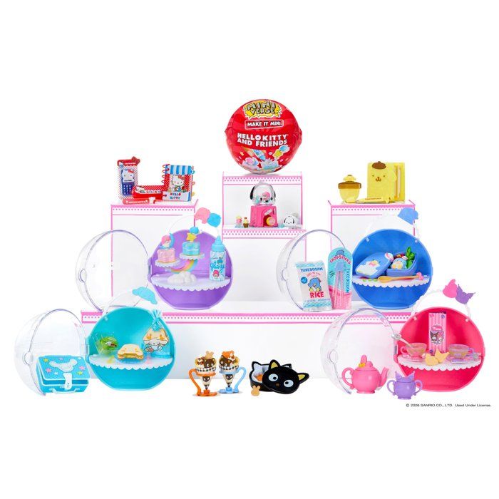 MINIVERSE-247746-EUC-MGA's Miniverse - Make It Mini SANRIO Hello Kitty Series 4 in PDQ