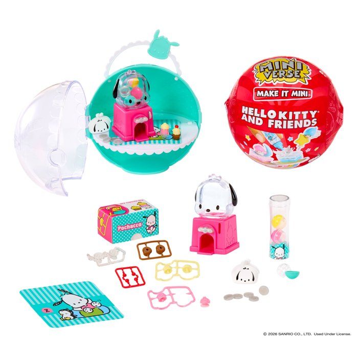 MINIVERSE-247746-EUC-MGA's Miniverse - Make It Mini SANRIO Hello Kitty Series 4 in PDQ
