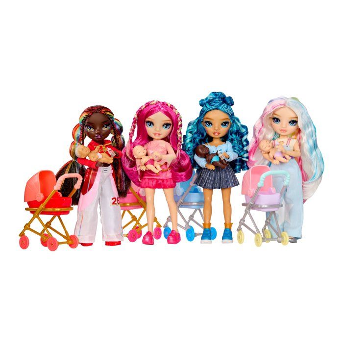 Junior High Babysitters  Amaya - 23 cm Doll - Baby, Stroller, Bassinet, Bottle, Comb, Outfit, and Accessories