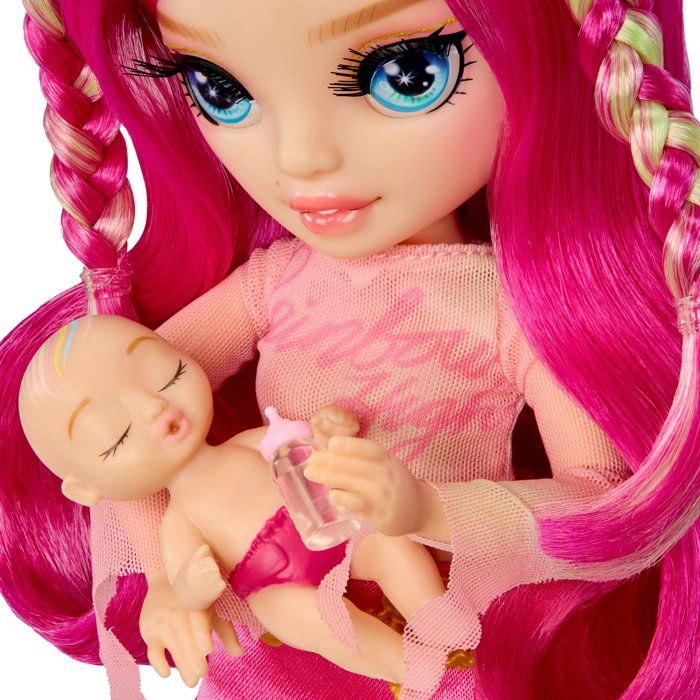 Junior High Babysitters  Stella - 23 cm Doll - Baby, Stroller, Bassinet, Bottle, Comb, Outfit, and Accessories