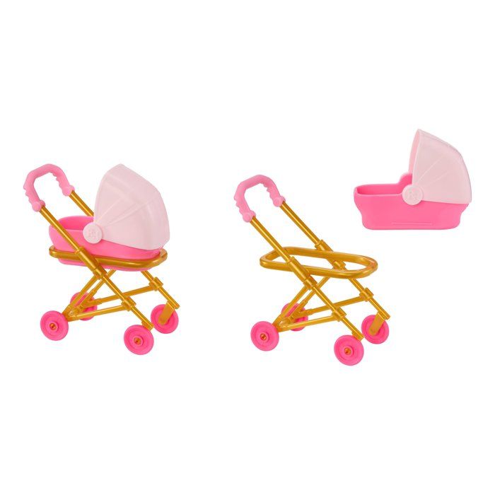Junior High Babysitters  Stella - 23 cm Doll - Baby, Stroller, Bassinet, Bottle, Comb, Outfit, and Accessories