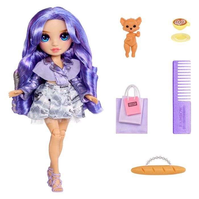 Rainbow High - Pretty in Paris - Violet - Fashion Doll - 27 cm - Accessories and Animals Included