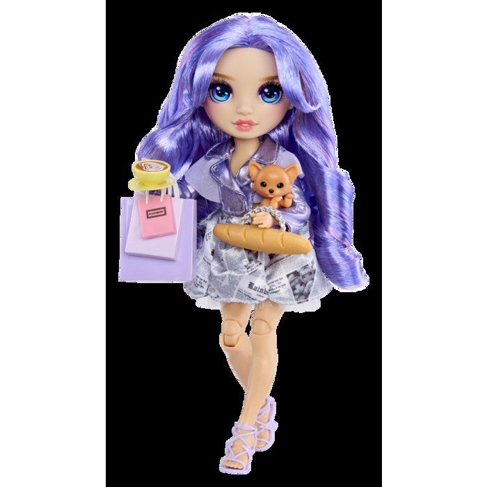 Rainbow High - Pretty in Paris - Violet - Fashion Doll - 27 cm - Accessories and Animals Included