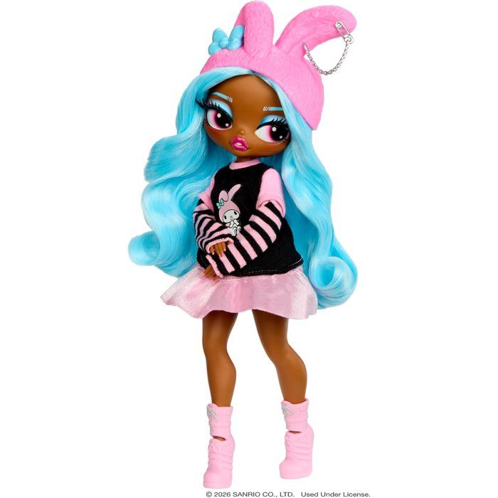 L.O.L. Surprise! O.M.G. Hello Kitty and Friends - Melody, poupée articulée - 24 cm - 4 modeles a collectionner