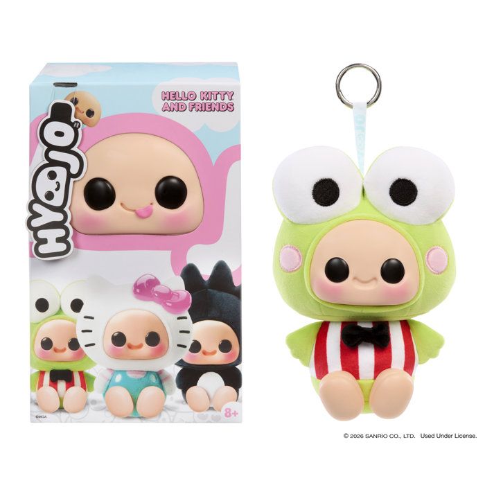 Hyojo - Keroppi - Hello Kitty and Friends Series - Collectible Squishy Plush Toys - Keychain