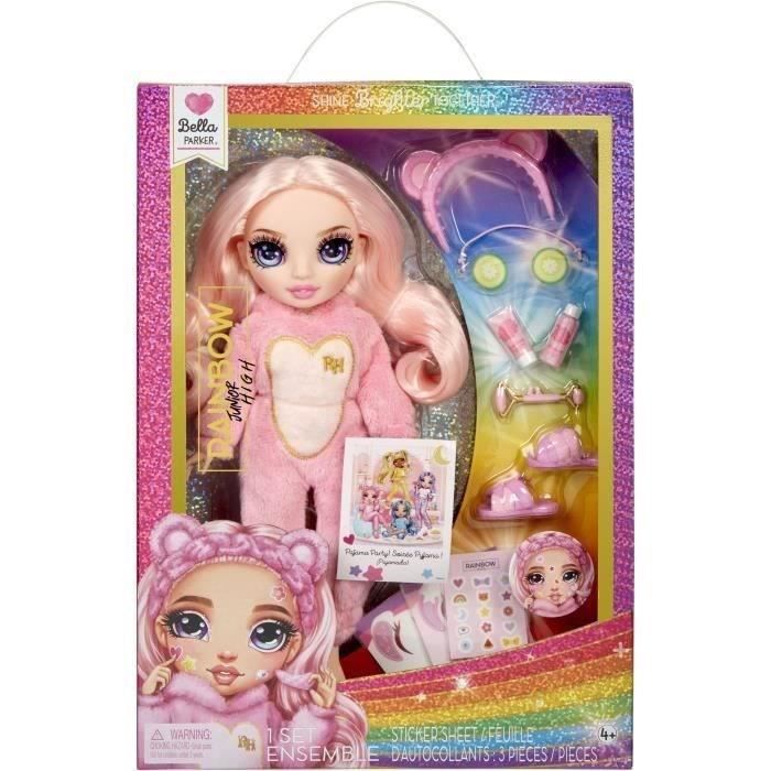 Junior High Pajama Party - 22cm articulated fashion doll - Bella (pink) - Many accessories - from 4 years