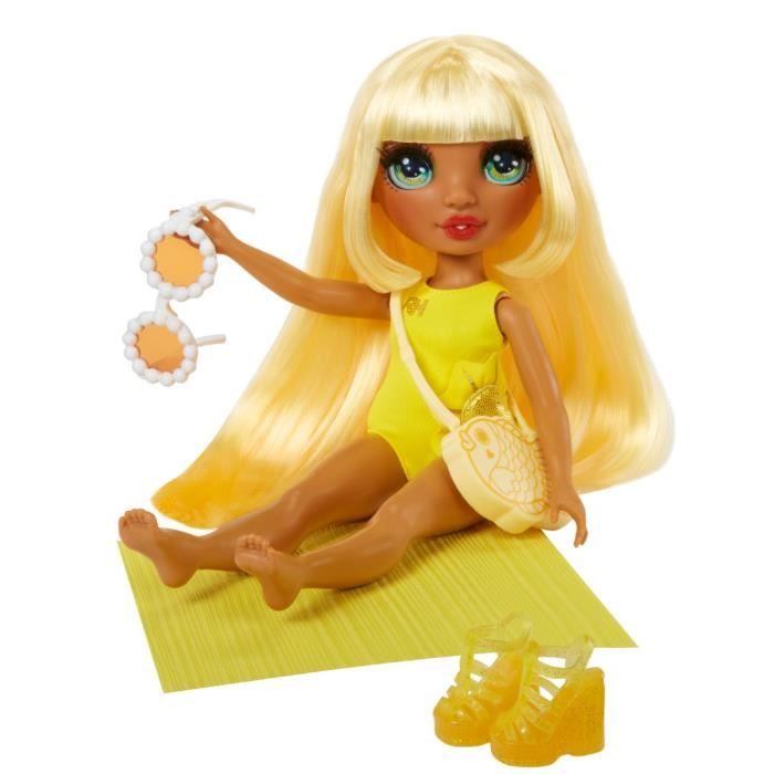 Rainbow High Swim & Style - Jointed fashion doll 27 cm - Sunny (Yellow) - Swimsuit + Pareo - from 4 years