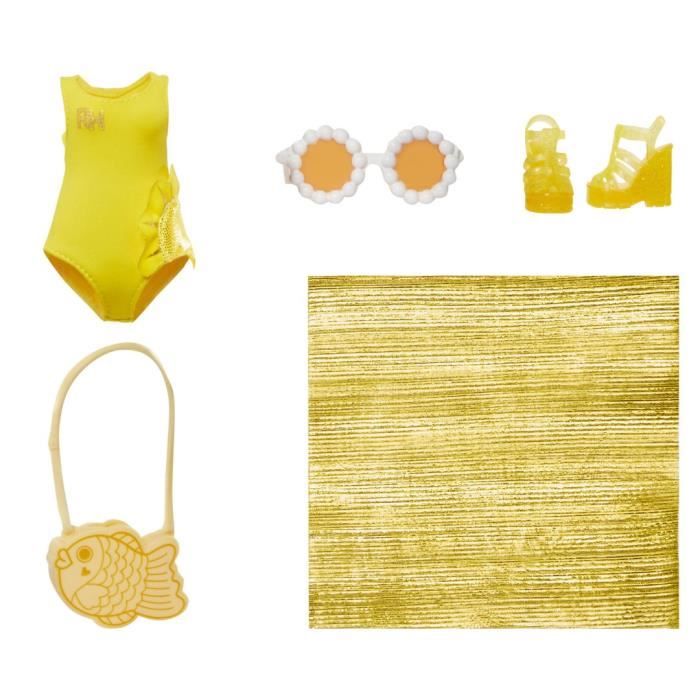 Rainbow High Swim & Style - Jointed fashion doll 27 cm - Sunny (Yellow) - Swimsuit + Pareo - from 4 years