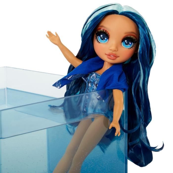 Rainbow High Swim & Style - Jointed fashion doll 27 cm - Skyler (Blue) - Swimsuit + Pareo - from 4 years