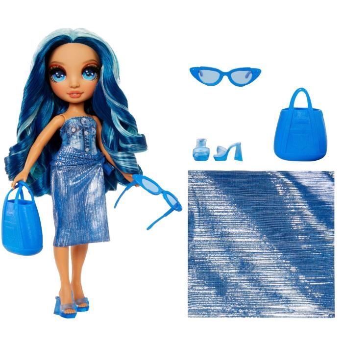 Rainbow High Swim & Style - Jointed fashion doll 27 cm - Skyler (Blue) - Swimsuit + Pareo - from 4 years