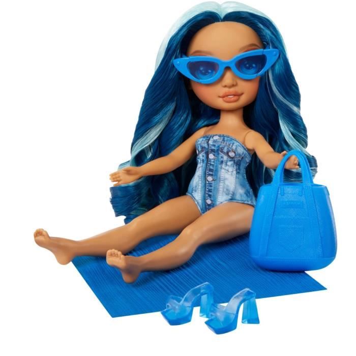 Rainbow High Swim & Style - Jointed fashion doll 27 cm - Skyler (Blue) - Swimsuit + Pareo - from 4 years