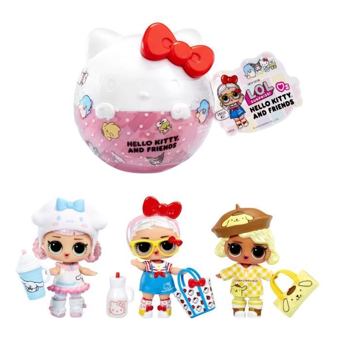 LOL Surprise Loves Hello Kitty Tots 3-inch Dolls - Ages 3 and Up