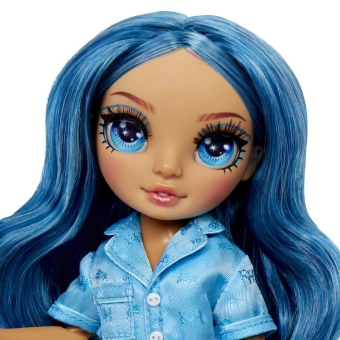 Junior High Pyjama Party - 22 cm articulated fashion doll - Skyler (Blue) - Many accessories - from 4 years old