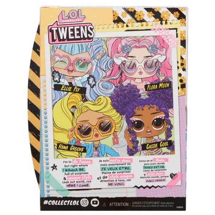 LOL Surprise Tweens - 24 cm articulated fashion doll - Hana Groove - 2 outfits and several accessories - Ages 4 and up