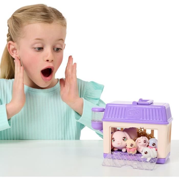 Playset - LITTLE LIVE PETS - Mama Surprise Rabbits - Babies Included - Customizable Accessories