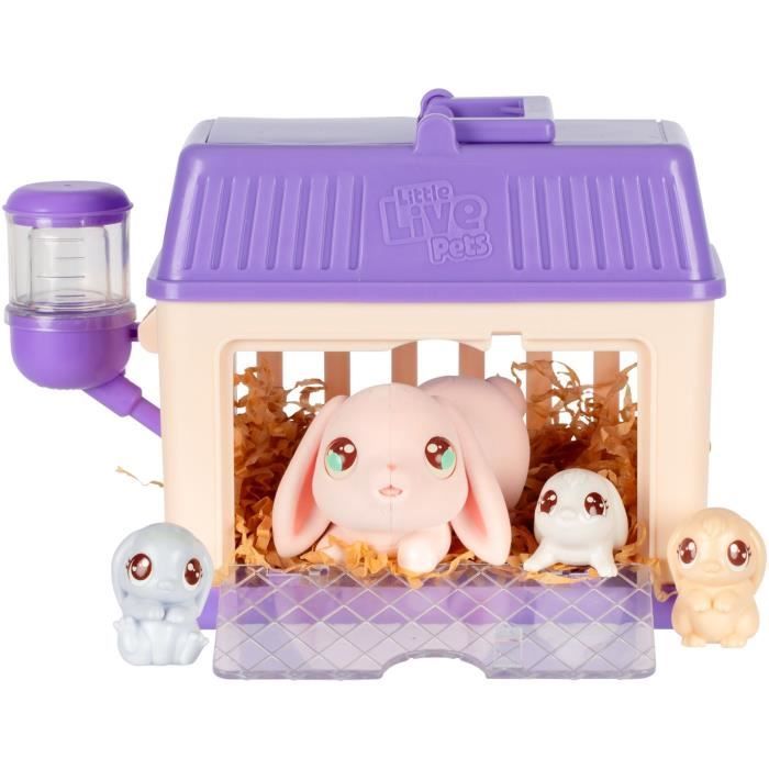 Playset - LITTLE LIVE PETS - Mama Surprise Rabbits - Babies Included - Customizable Accessories