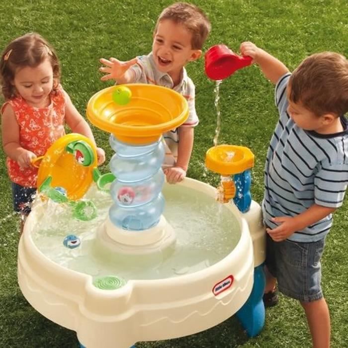 Blue Water Play Table - LITTLE TIKES - Spiral Water Table - PVC - Waterwheels