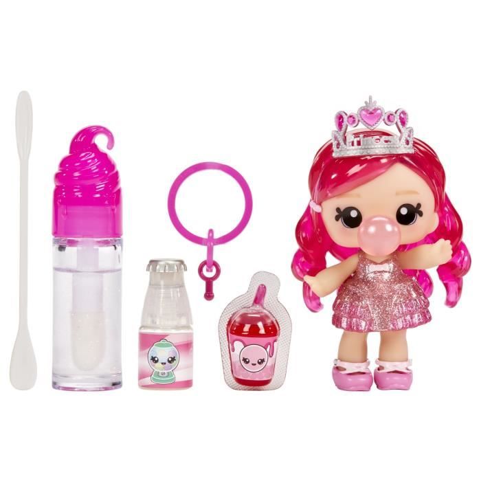 Yummiland - 1 10 cm doll and a glittery gloss to create - Bianca - Chewing Gum flavor - From 4 years old