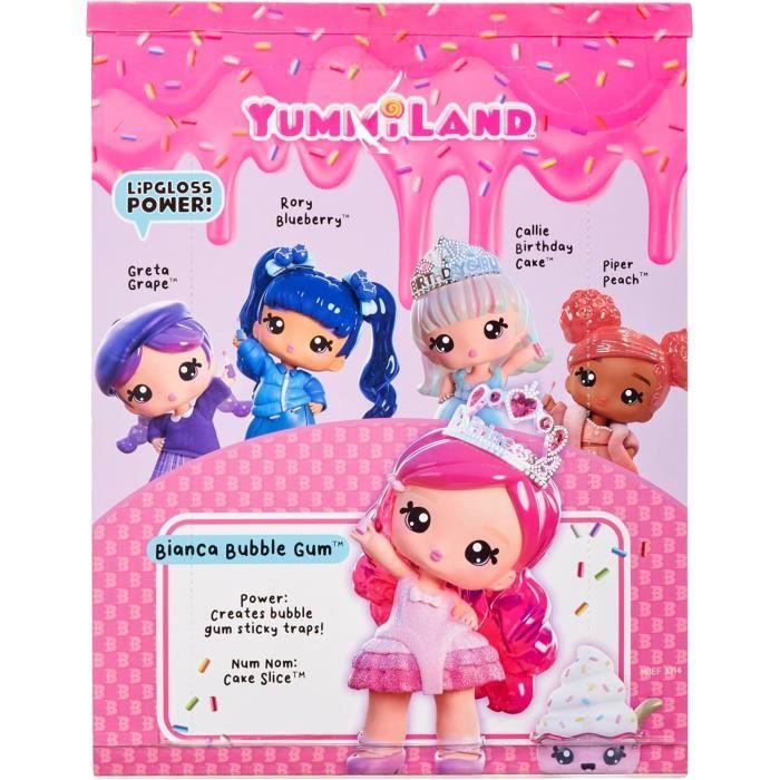 Yummiland - Large 25 cm doll to style and cuddle - Pet + scented lip balms - Bianca - From 4 years old