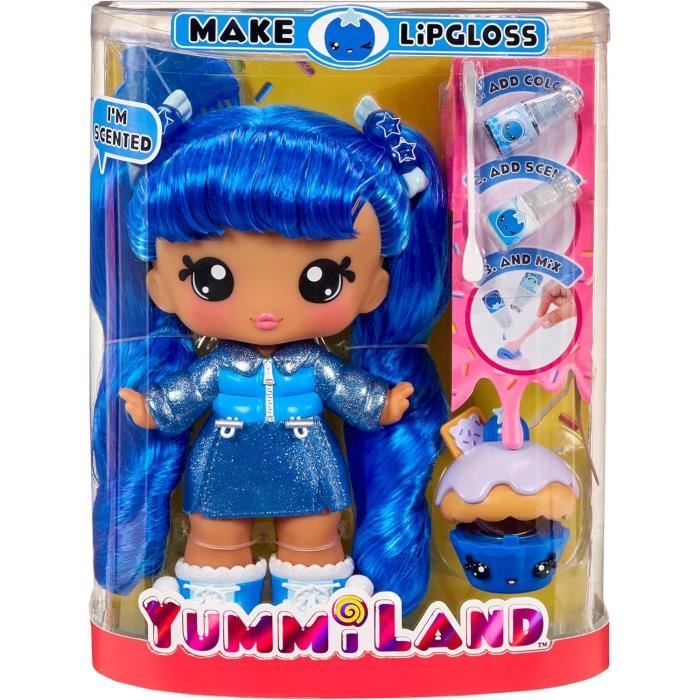 Yummiland - Large 25 cm doll to style and cuddle - Pet + scented lip balms - Rory - From 4 years old