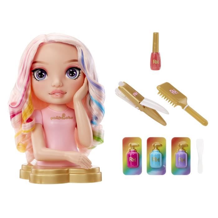 Rainbow High - Bella Styling Head - 33cm - Color Nails and Hair - Use the Products for You - Ages 4 and Up