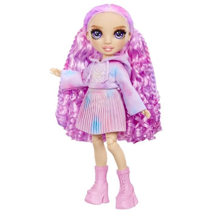 Rainbow High - Water Color - 1 mannequin doll (Violet) of 27cm - 2 outfits and accessories to personalize - Color your hair