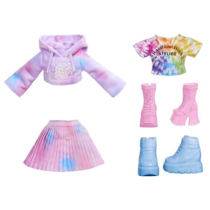 Rainbow High - Water Color - 1 mannequin doll (Violet) of 27cm - 2 outfits and accessories to personalize - Color your hair