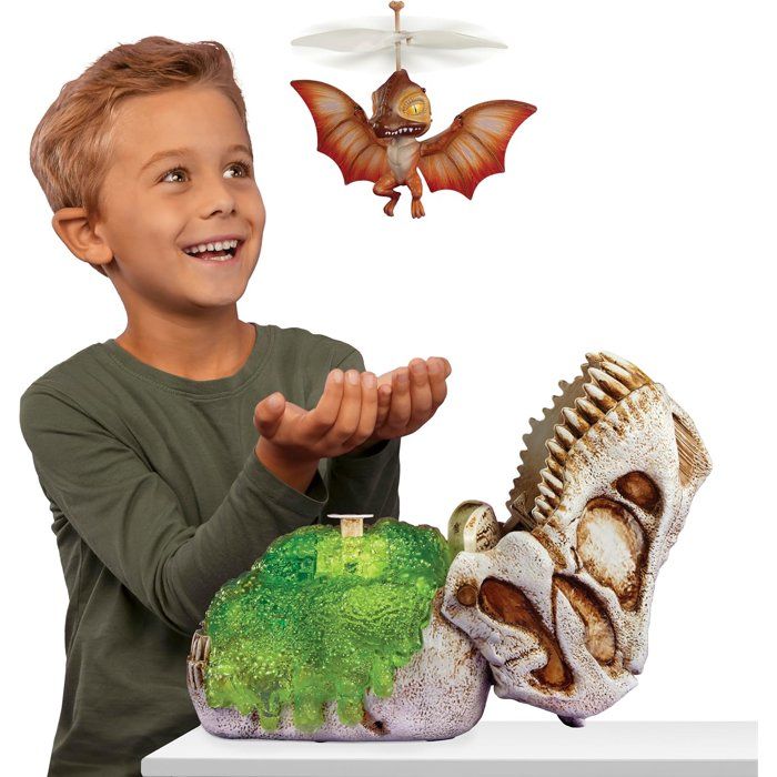 GrossMos Flying - Discover your flying dinosaur - Orange - 3 models to collect