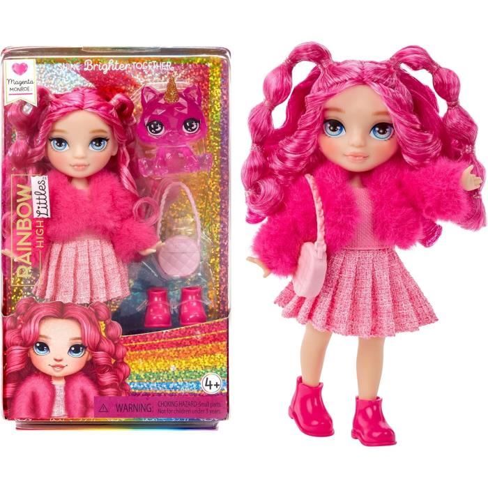 Rainbow High Littles - 15cm Doll + Pet - Pink - Ages 4 and up