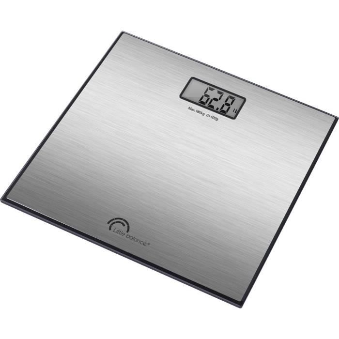 Bathroom scale - LITTLE BALANCE - 8159 - EXCLUSIVE - 180 kg / 100 g - Stainless steel