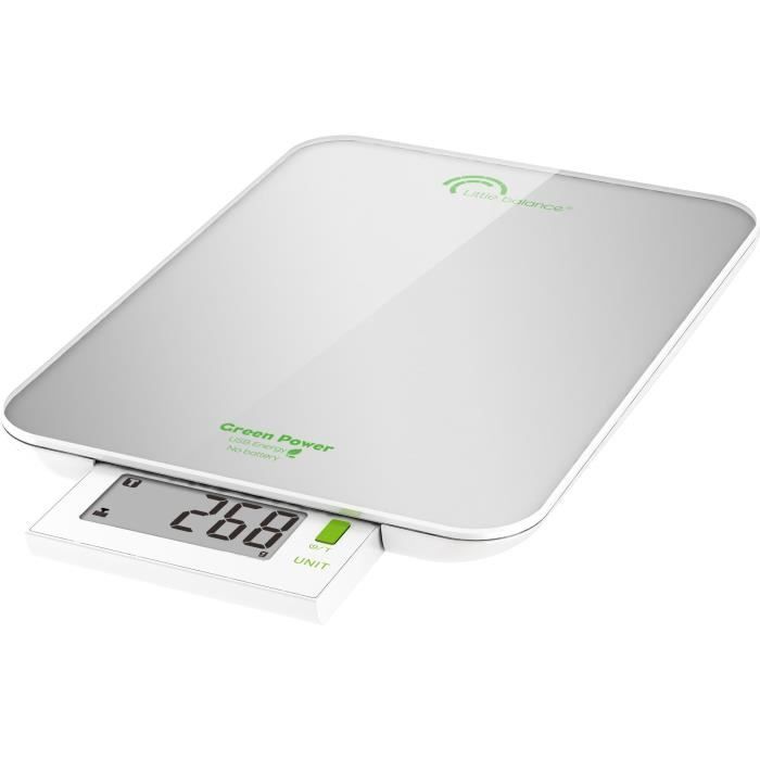 LITTLE BALANCE Balance Green Power USB - 6 kg - 1 g - Pearl Silver