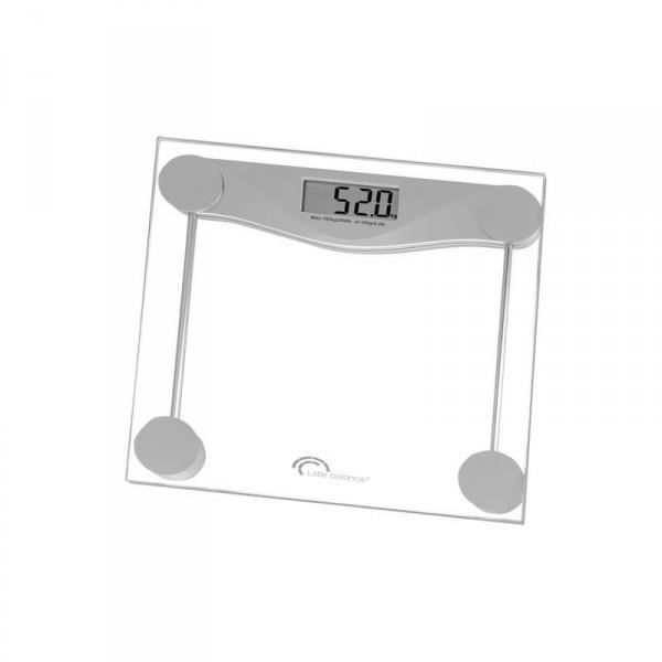LITTLE BALANCE 8193 SB2 Electronic, Electronic weighing scale, Transparent tempered glass platform, 160 kg / 100 g, Transparent