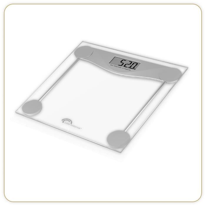 LITTLE BALANCE 8193 SB2 Electronic, Electronic weighing scale, Transparent tempered glass platform, 160 kg / 100 g, Transparent