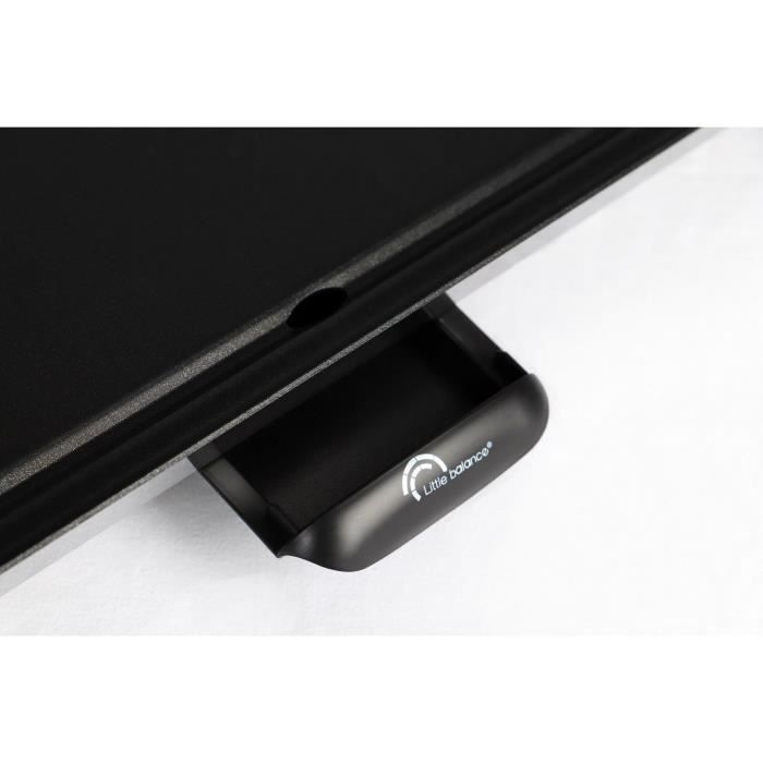 Little Balance 8239 HAPPY PLANCHA 90, Electric plancha 8-10 people, XXL anti-adhesive, all food, 2000W, black/stainless steel