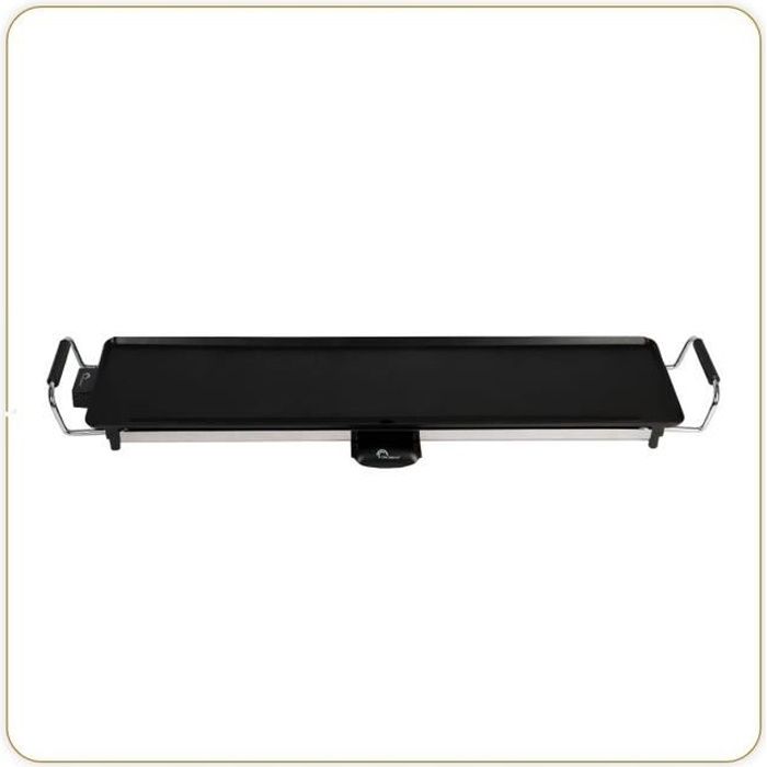Little Balance 8239 HAPPY PLANCHA 90, Electric plancha 8-10 people, XXL anti-adhesive, all food, 2000W, black/stainless steel