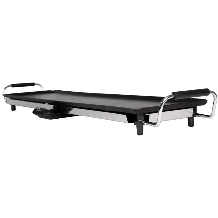 Little Balance 8239 HAPPY PLANCHA 90, Electric plancha 8-10 people, XXL anti-adhesive, all food, 2000W, black/stainless steel