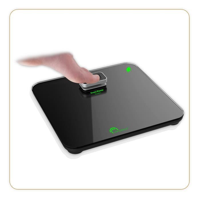 LITTLE BALANCE 8276 Kinetic Premium, Scale without battery, Rechargeable with its Little Balance button, 180 kg / 100 g, Black