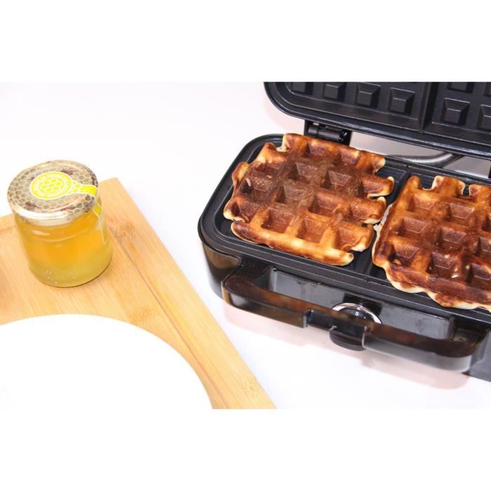 LITTLE BALANCE 8368 Speed'n Mixt 1200, Waffle iron & Grill 2 in 1, 1 waffle plate, 1 interchangeable grill plate, 1200 W, Stainless steel