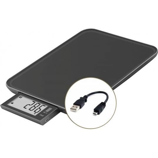 Kitchen scale - Slide 10 - Black - USB - Repairable